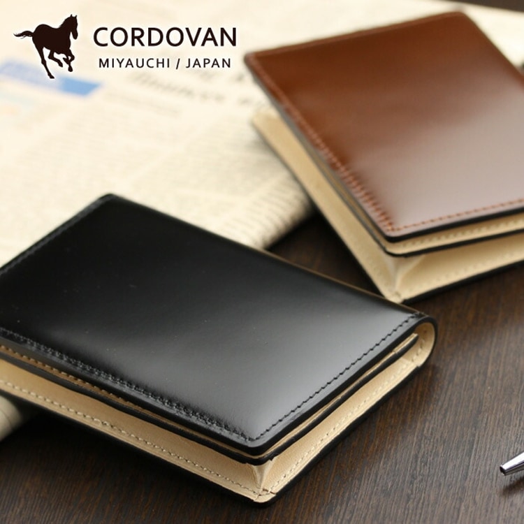 ABIES L.P.（アビエス） 名刺入れ コードバン（通しマチタイプ）