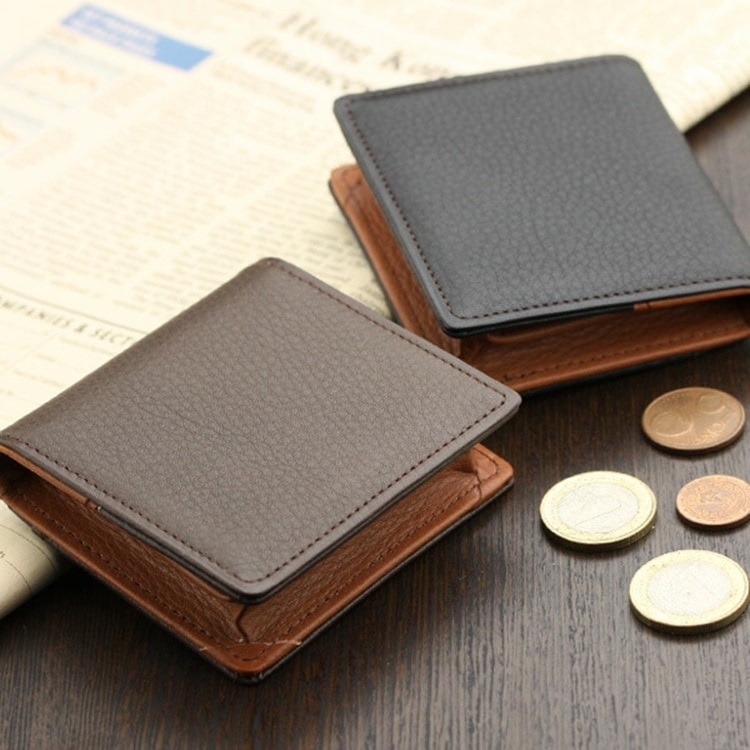 日本製 本革 シープスキン調牛革 BOX型小銭入れ コインケース ABIES L.P. （アビエス） 