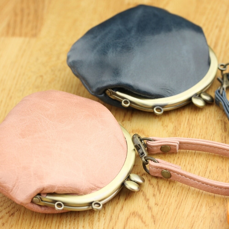 SACURA 日本製 牛革 がま口小銭入れ「TORTA」