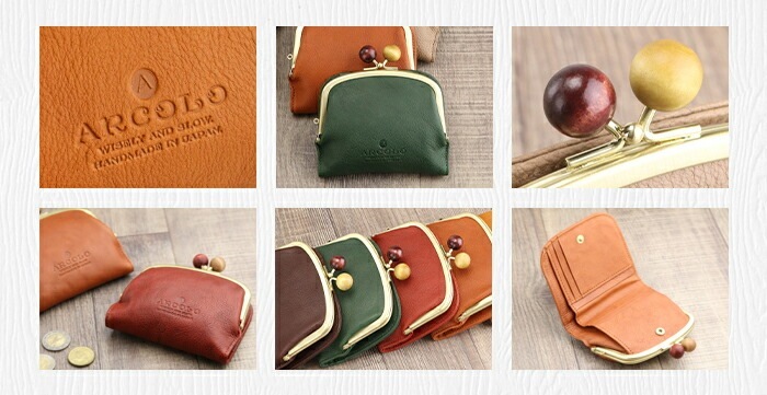 ARCOLO(アルコロ) がま口 二つ折り財布