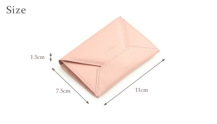 働く女性のための名刺入れ レディース 革 SACURA 日本製 牛革 エンベローブ型 名刺入れ