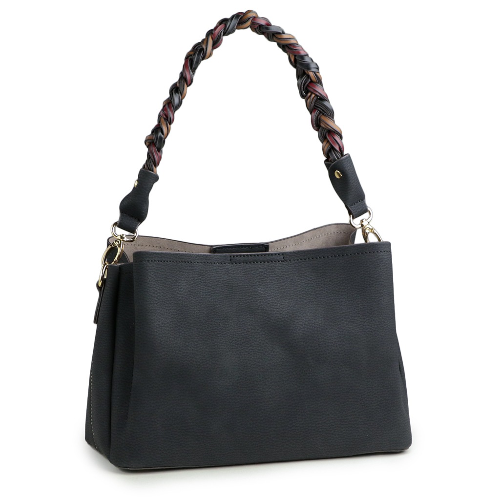 雑誌掲載★ダスティカラー ショルダーバッグ 三つ編み 2way ショルダーバッグ トートバッグ PRAGMA プラグマ