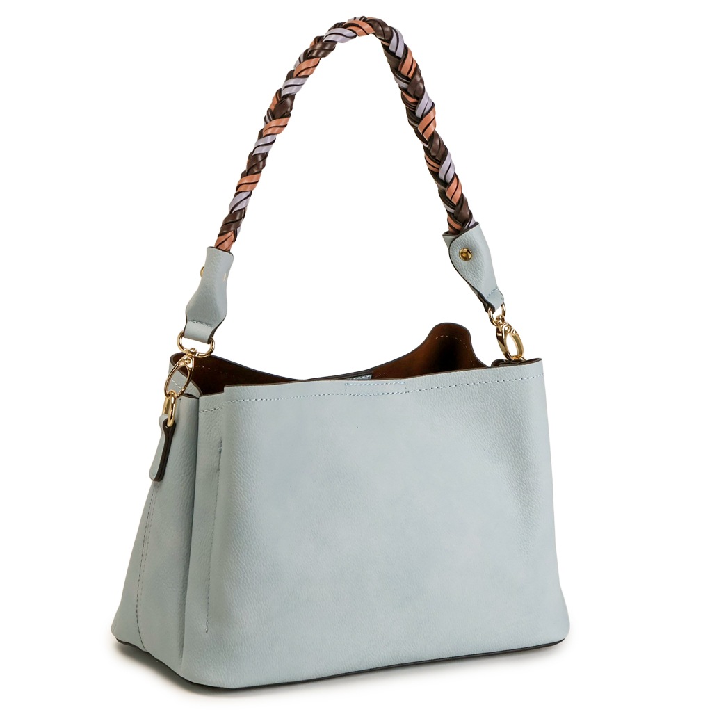 雑誌掲載★ダスティカラー ショルダーバッグ 三つ編み 2way ショルダーバッグ トートバッグ PRAGMA プラグマ