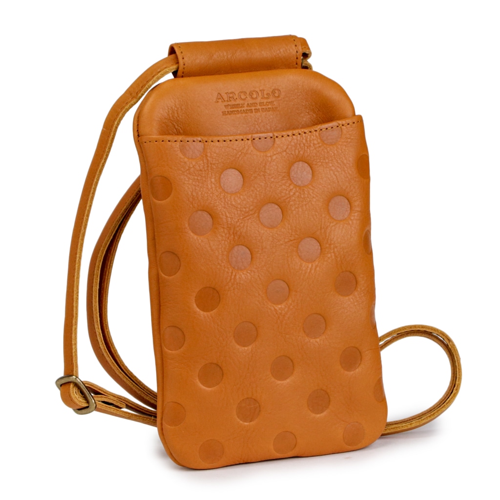 ARCOLO(アルコロ) 日本製 スマホショルダー バッグ 縦 斜め掛け