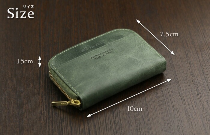 小銭入れ メンズ ABIES L.P.（アビエス）日本製 本革 ラウンドファスナー コインケース ヴィンテージワックスレザー