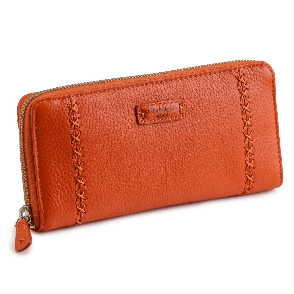 KANSAI YAMAMOTO（カンサイヤマモト） 牛革 ラウンドファスナー長財布 