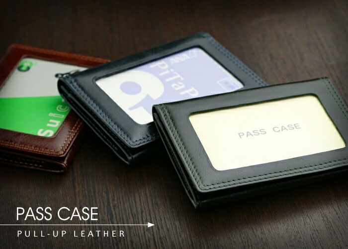 本革 パスケース ABIES L.P.（アビエス）免許証入れ プルアップレザー 牛革