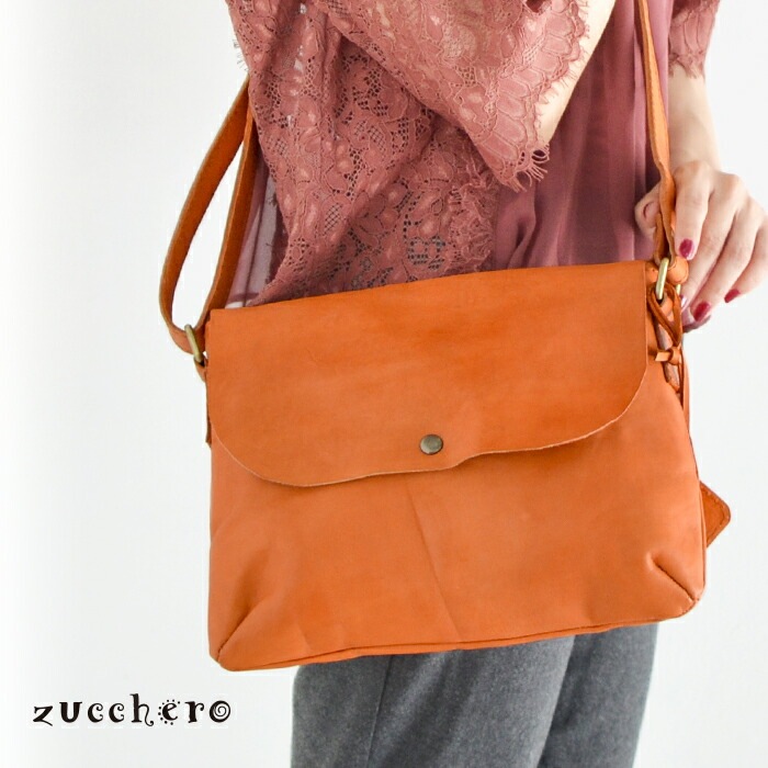 専用☆ Zucchero（ズッケロ） レザー ショルダーバッグ 「Garnet」 ガーネット