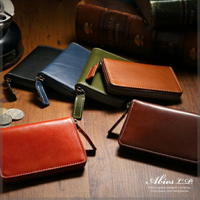 日本最高峰のタンニンなめし革 栃木レザー 小銭入れ 日本製 牛革 ABIES L.P.（アビエス）