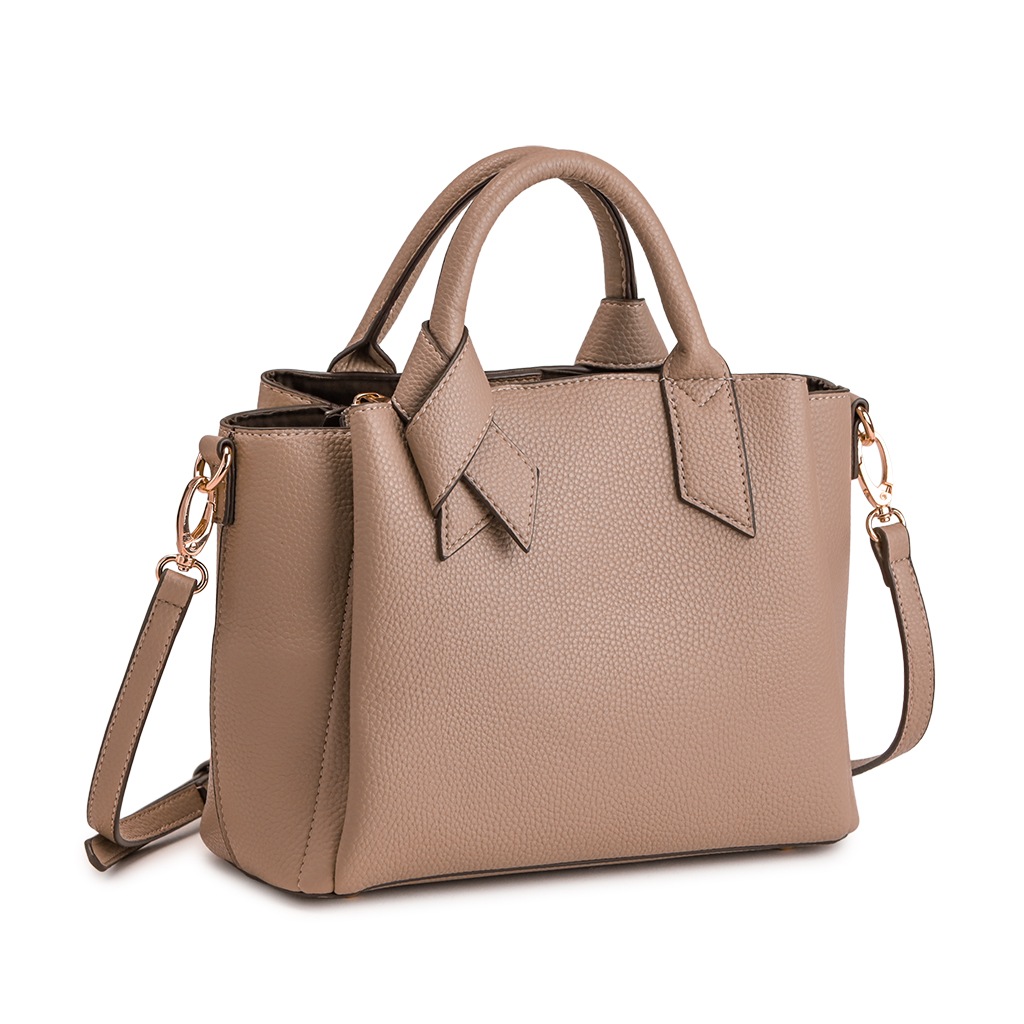 ショルダーバッグ レディース 斜めがけ 大人 軽量 2way トートバッグ きれいめ リボン 合皮 斜め掛け PRAGMA プラグマ