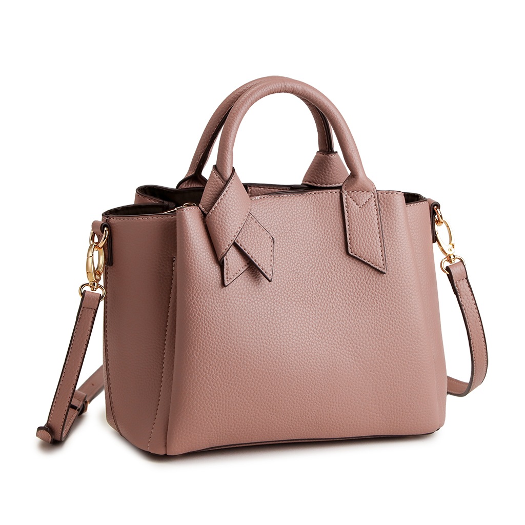 ショルダーバッグ レディース 斜めがけ 大人 軽量 2way トートバッグ きれいめ リボン 合皮 斜め掛け PRAGMA プラグマ