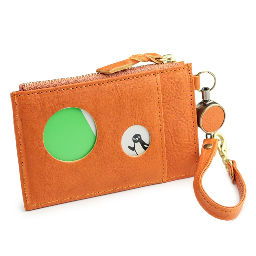 ARCOLO(アルコロ)本革 リール付き パスケース 日本製