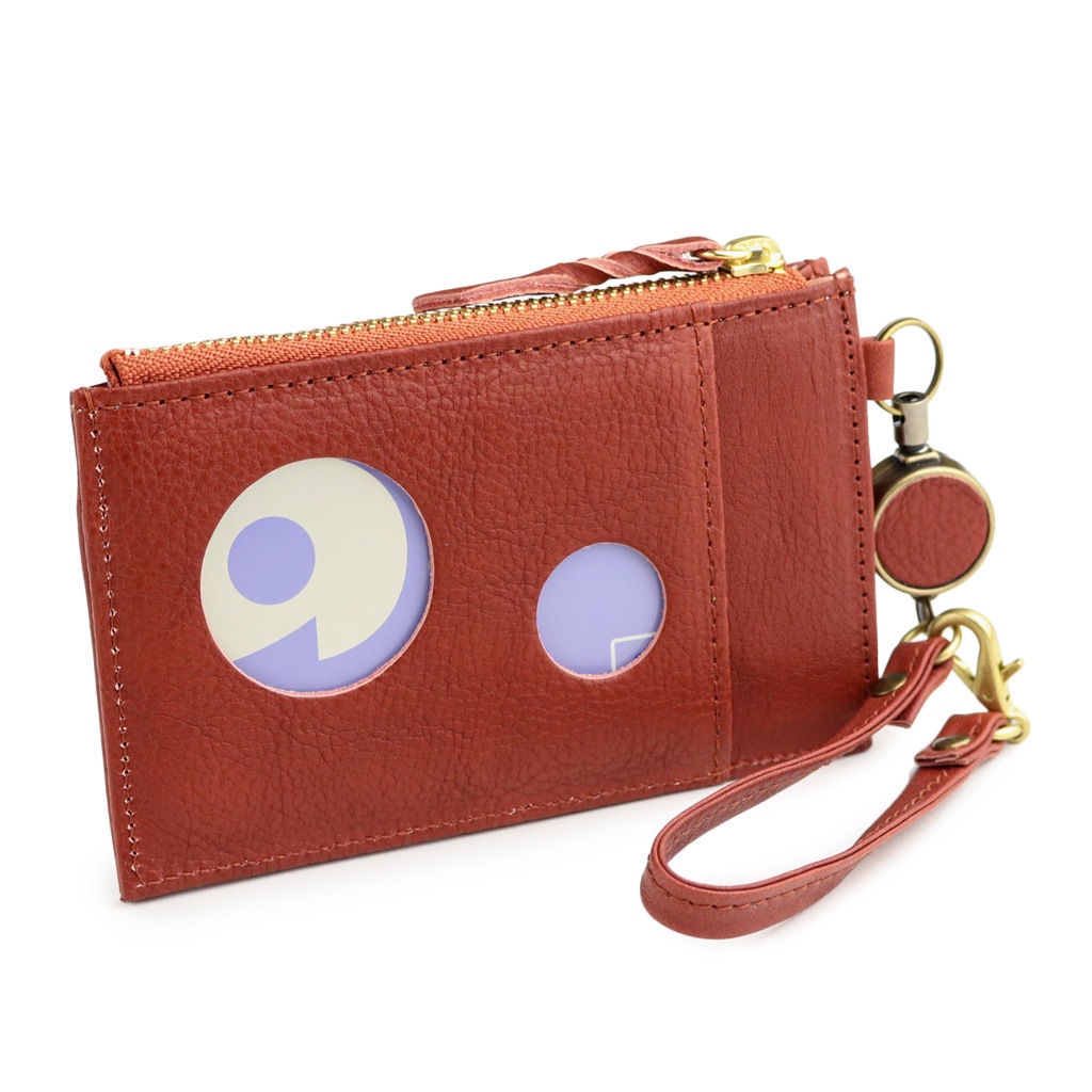 ARCOLO(アルコロ)本革 リール付き パスケース 日本製