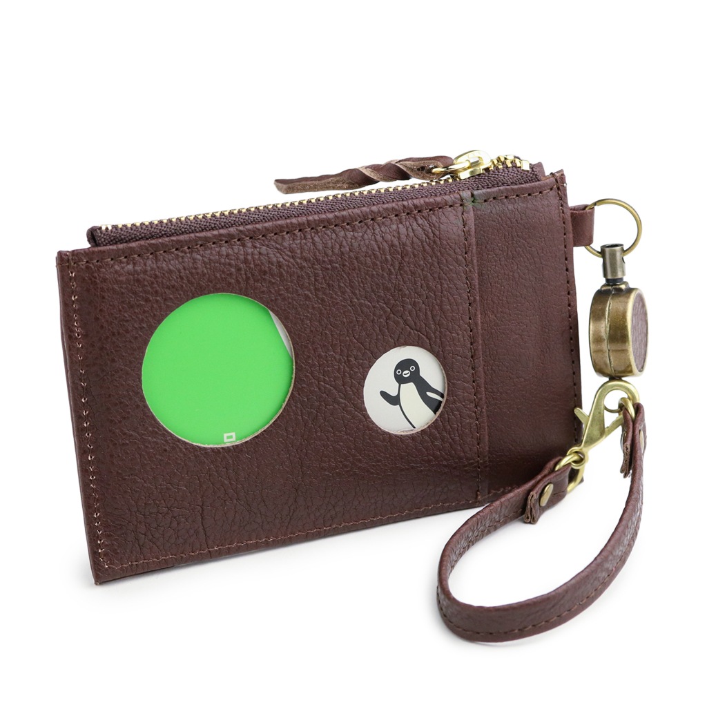 ARCOLO(アルコロ)本革 リール付き パスケース 日本製