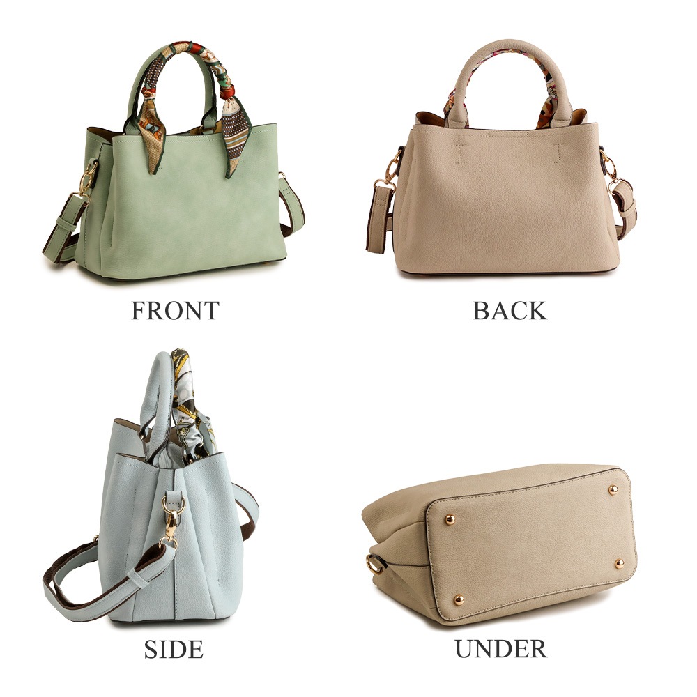 スカーフハンドル 2WAY ショルダーバッグ トートバッグ PRAGMA プラグマ