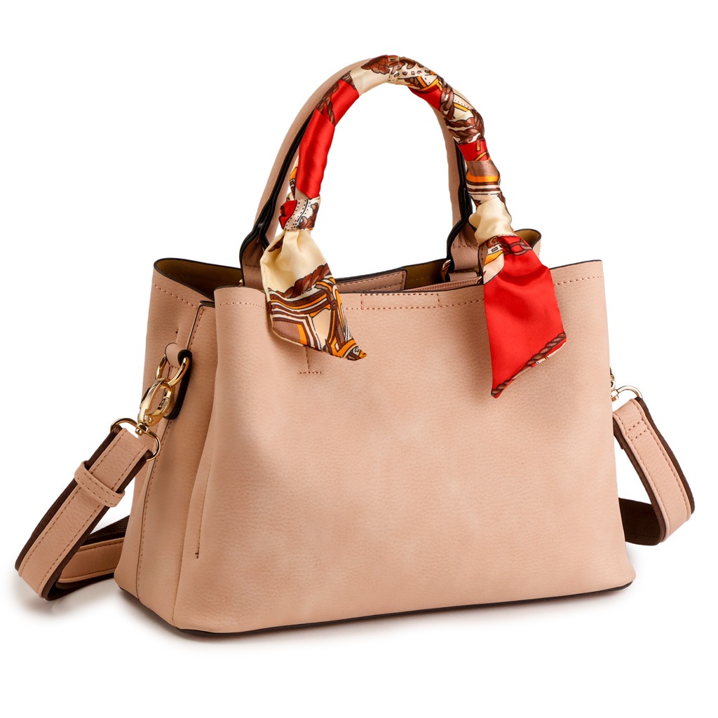 スカーフハンドル 2WAY ショルダーバッグ トートバッグ PRAGMA プラグマ