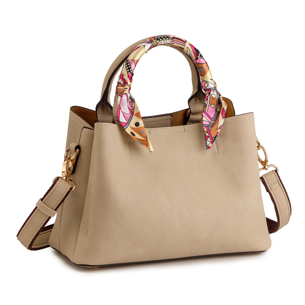 スカーフハンドル 2WAY ショルダーバッグ トートバッグ PRAGMA プラグマ