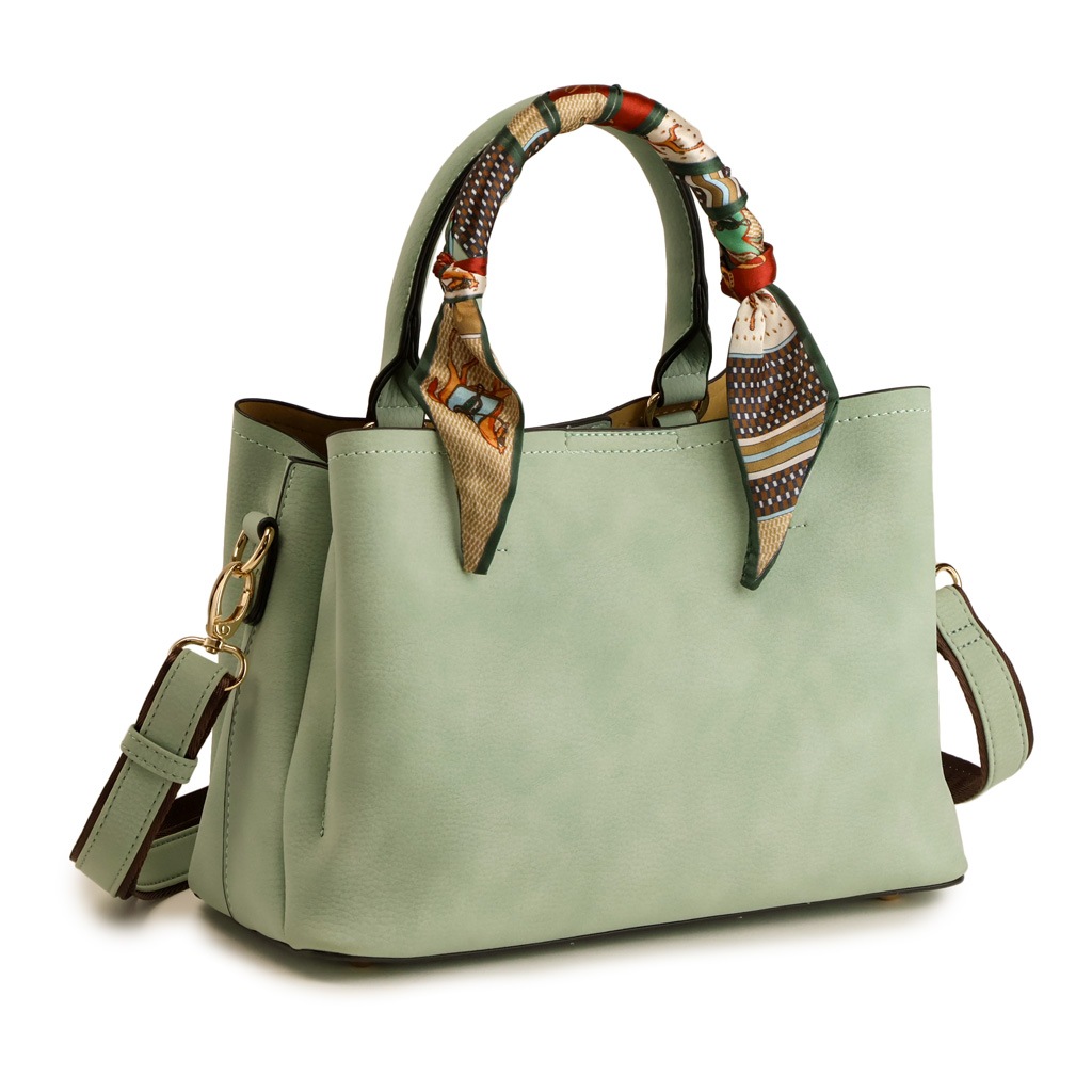 スカーフハンドル 2WAY ショルダーバッグ トートバッグ PRAGMA プラグマ