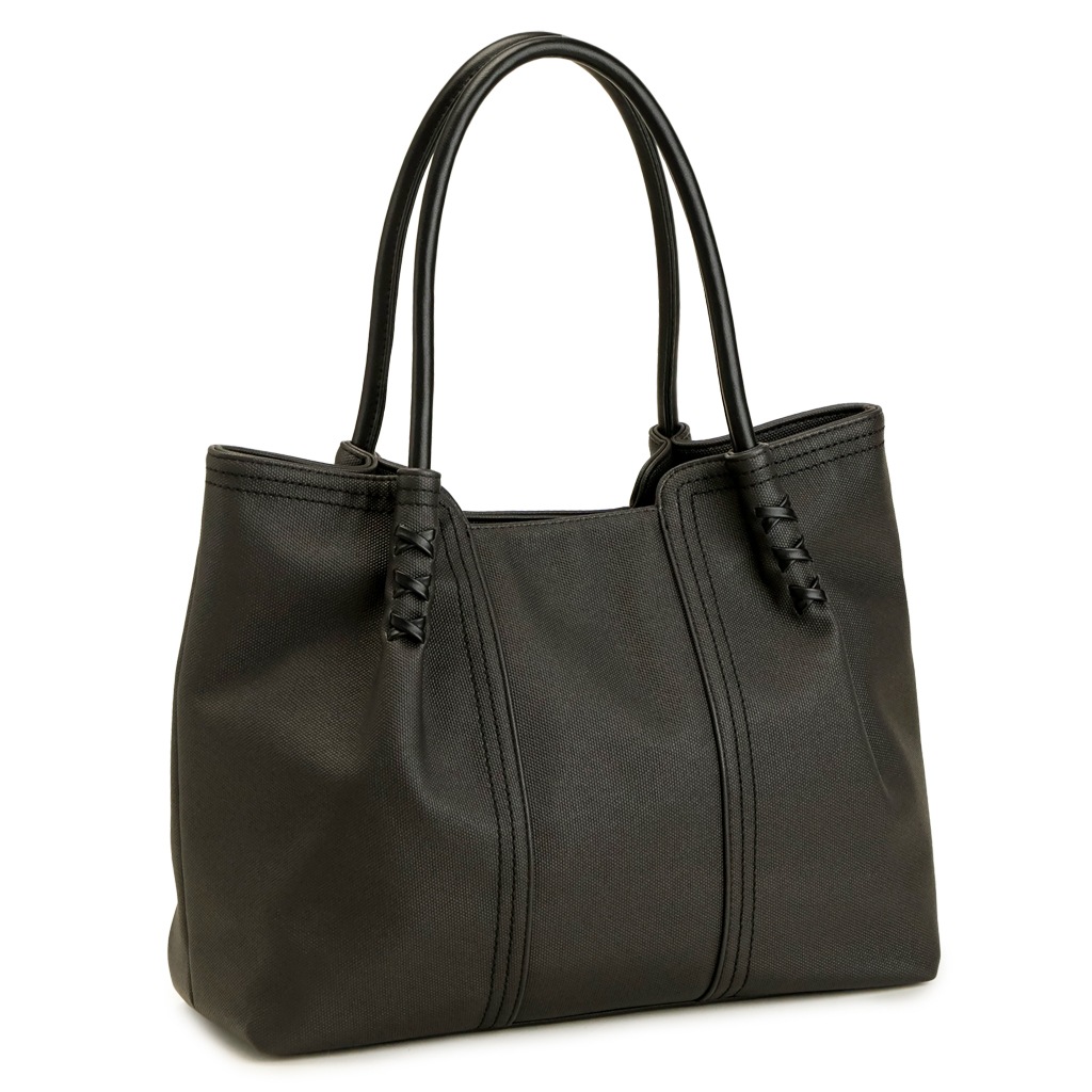 A4 レースアップ トートバッグ くすみカラー PUレザートート PRAGMA プラグマ