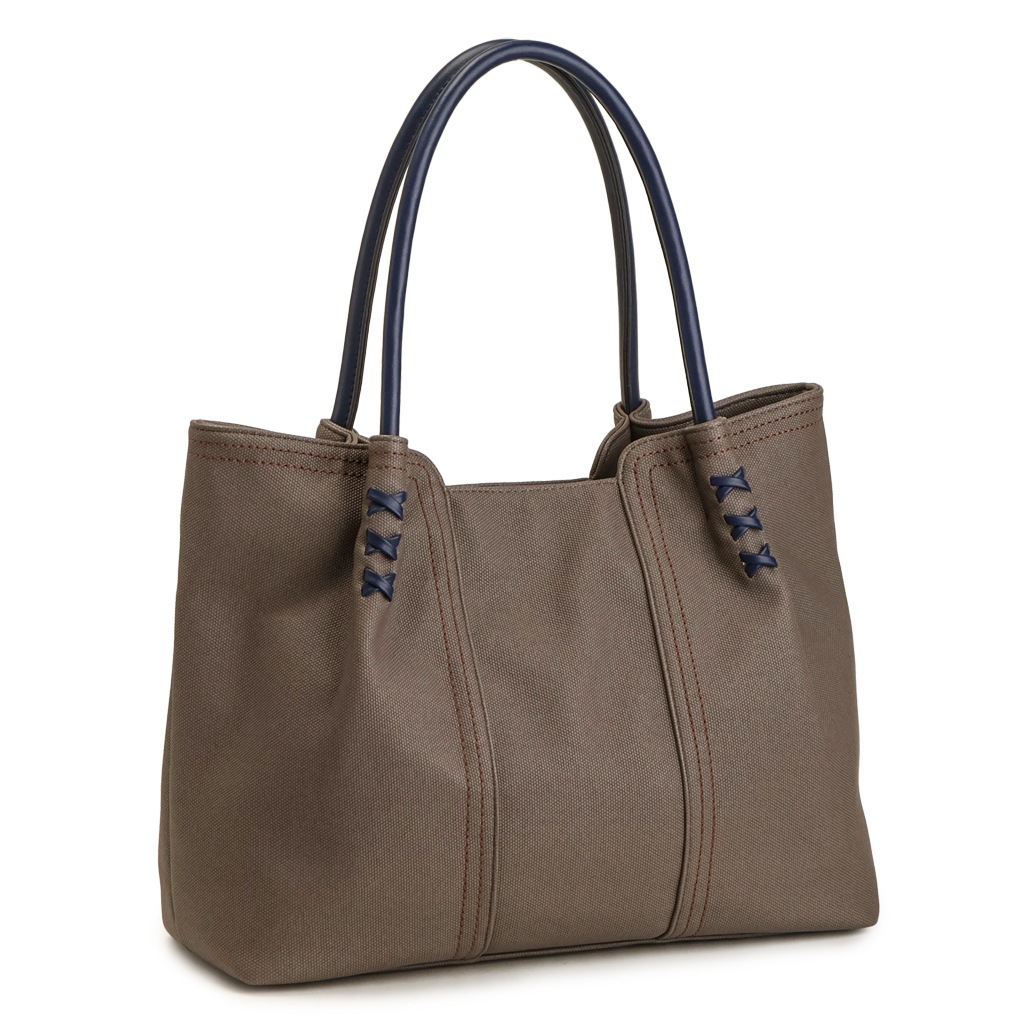 A4 レースアップ トートバッグ くすみカラー PUレザートート PRAGMA プラグマ