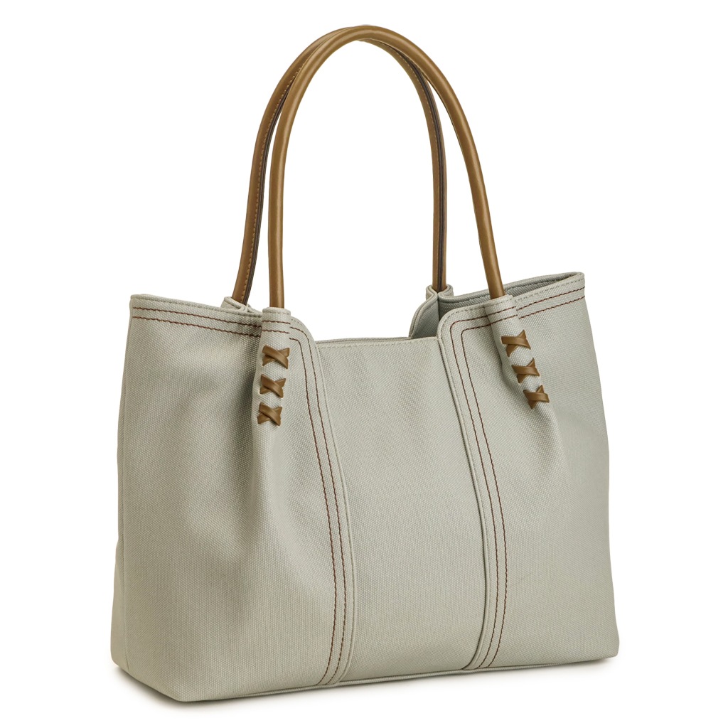 A4 レースアップ トートバッグ くすみカラー PUレザートート PRAGMA プラグマ