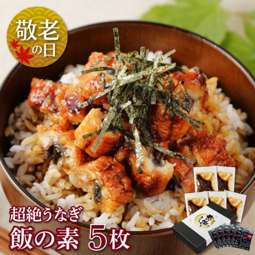 【敬老の日セット】愛知三河産　超絶うなぎ飯の素　5枚