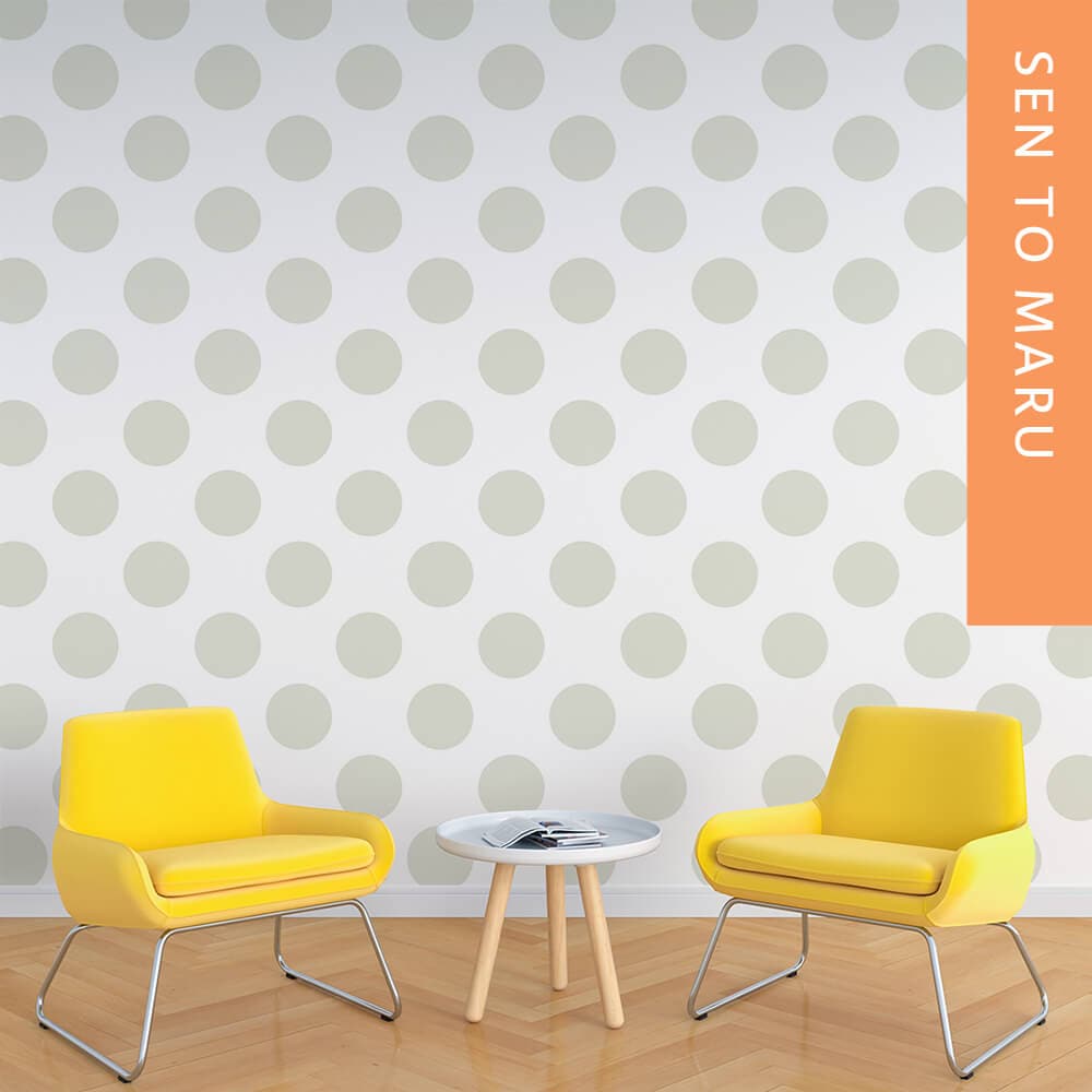 GraphicBaseオンラインショップ | 【1m単位 切り売り】壁紙 パターン マル コインドット（H-cd0087）