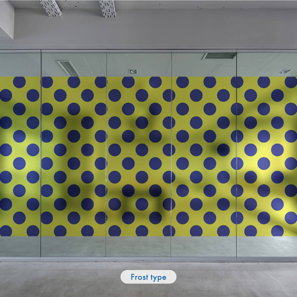 GraphicBaseオンラインショップ | 【1m単位 切り売り】ガラスフィルム パターン マル コインドット（H-glcd0065）