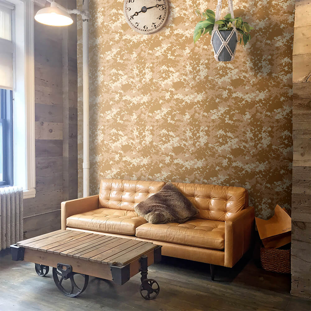 アートパネル 青茶迷彩模様 アートパネル 青茶迷彩模様