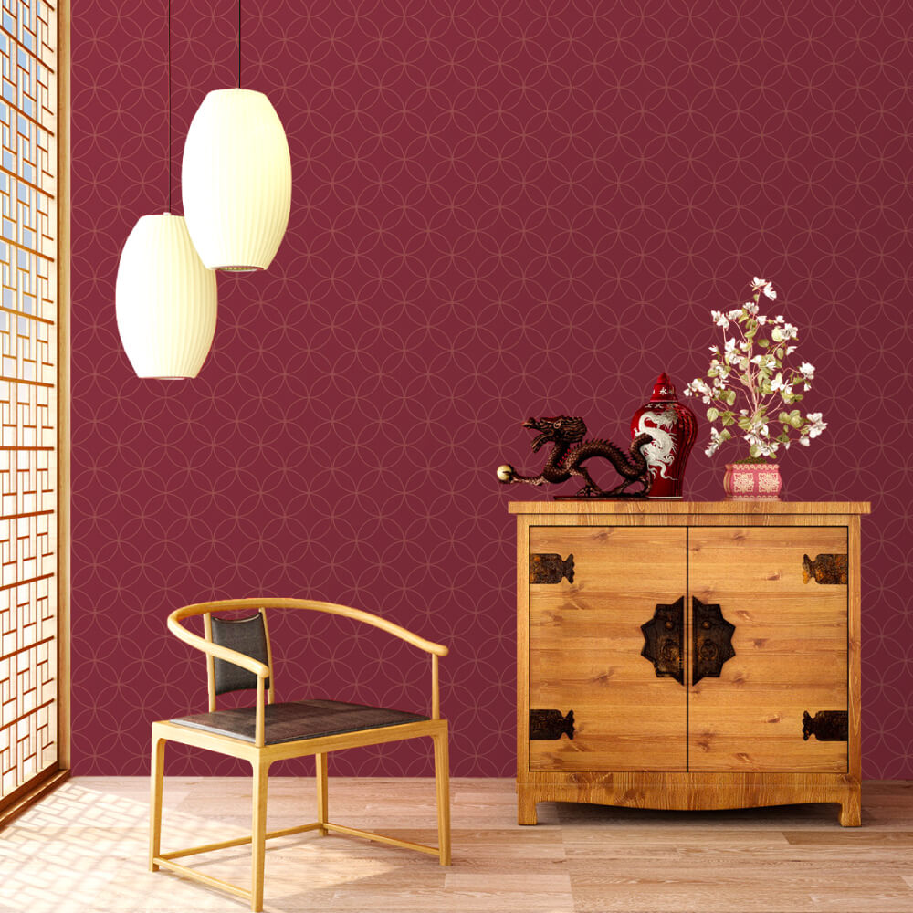 Graphicbaseオンラインショップ 1m単位 切り売り 壁紙 パターン 和柄 七宝 H Nj173