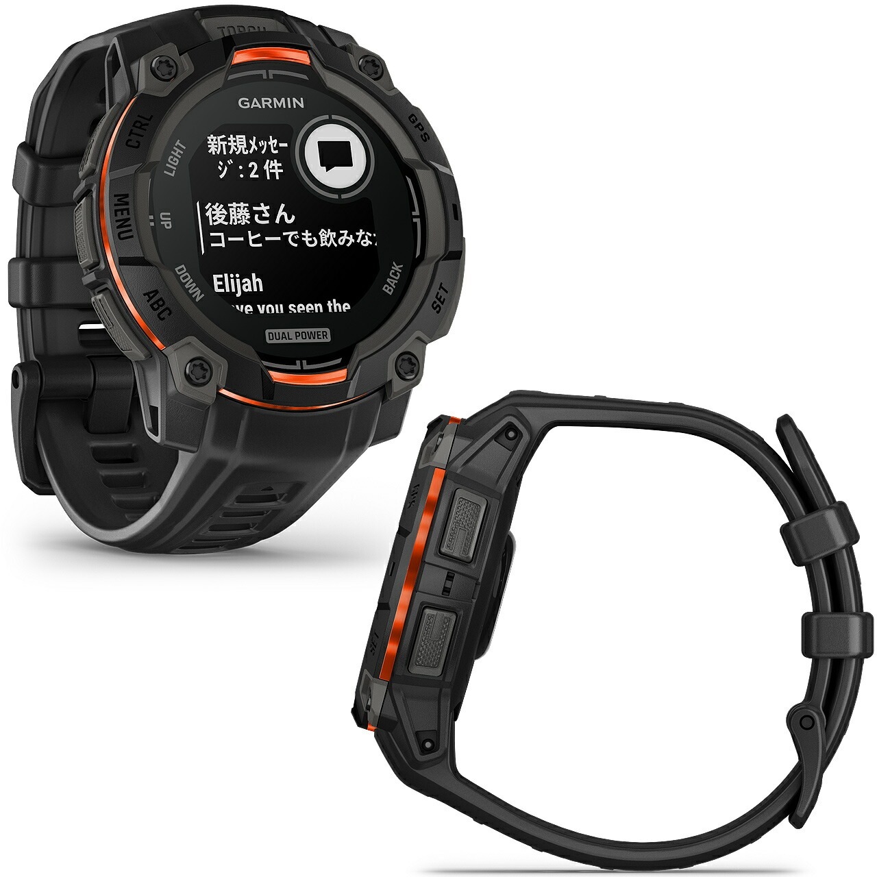 GARMIN GPSランニングウォッチ Instinct 3 Dual Power 45mm | スマート
