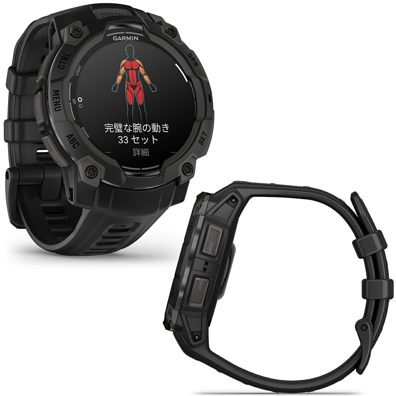 GARMIN GPSランニングウォッチ Instinct 3 AMOLED 45mm | スマート