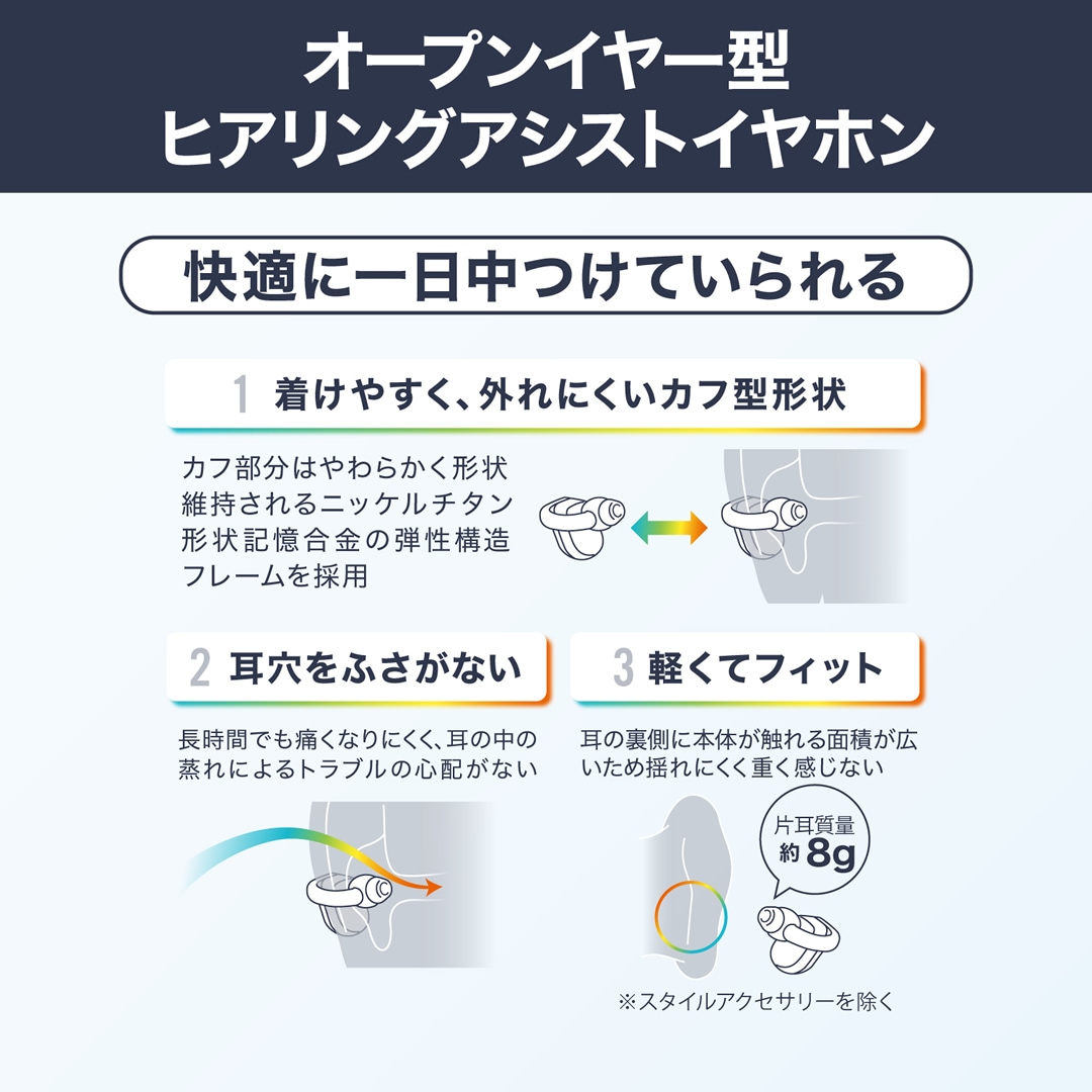 CASIO earU ヒアリングアシストイヤホン ER-100 カシオ イアユー