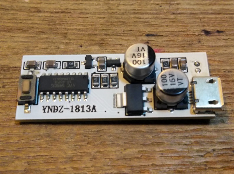MicroUSB給電小型マイク搭載LEDボード【赤色】