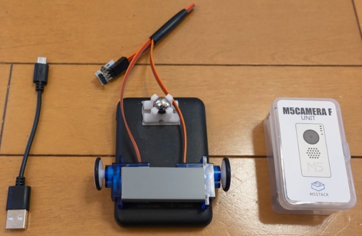 【M5CameraF同梱】M5Camera搭載ロボットキット2.0　FPV操縦/画像認識対応