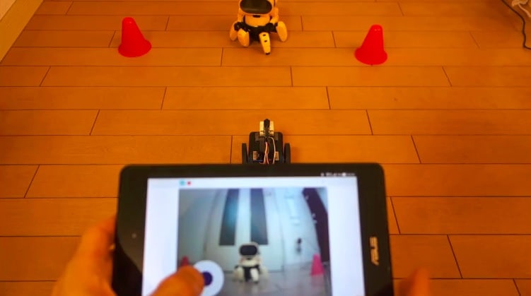 【M5CameraF同梱】M5Camera搭載ロボットキット2.0　FPV操縦/画像認識対応