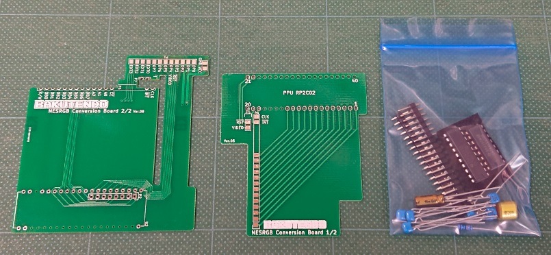 NESRGBtoFC ConversionBoard 2 【CLK変更Ver】