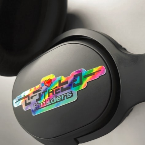 Save the Hero Builders logo sticker【ホログラム】