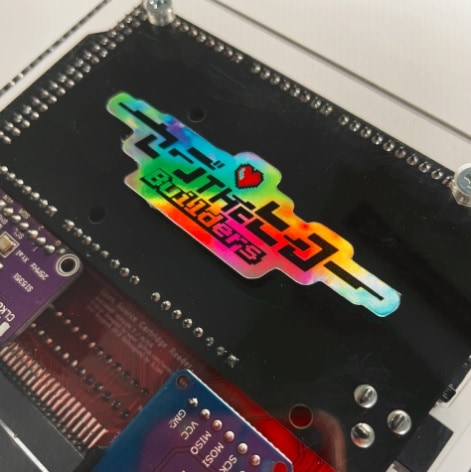 Save the Hero Builders logo sticker【ホログラム】