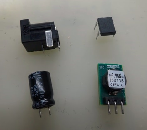 FCRGB/FCAV基板専用 ACアダプタ化キット