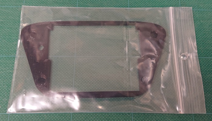 GGLCD用「IPS液晶ツライチ固定フレーム(1ASIC/2ASIC共用バージョン)」【ブラック】