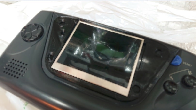 GGLCD用「IPS液晶ツライチ固定フレーム(1ASIC/2ASIC共用バージョン)」【ブラック】