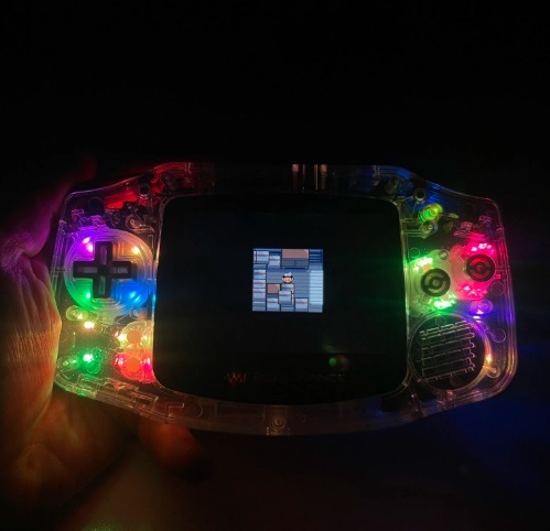 【即納】GBA カスタムアップグレードマザーボード（交換用）【パープル】