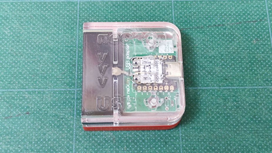 neGcon2SwitchPICO【完成品】【クリア＆レッド】