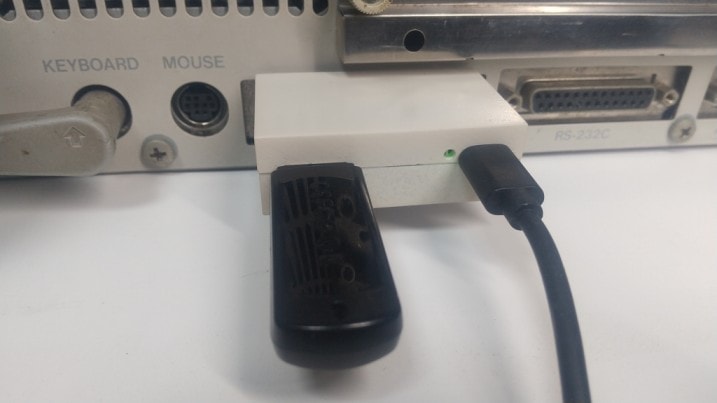 PC-9800シリーズ専用プリンタポート接続USBメモリリーダー「PPUSBDRV」