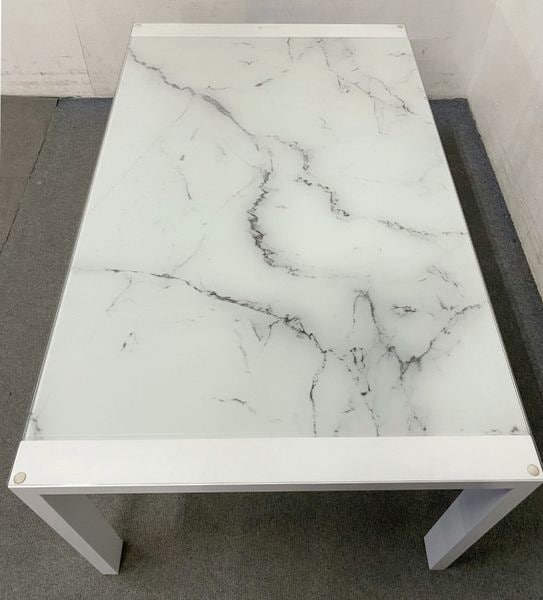 ニトリ 大理石柄ダイニングテーブル 幅150 チェア4脚セット 強化