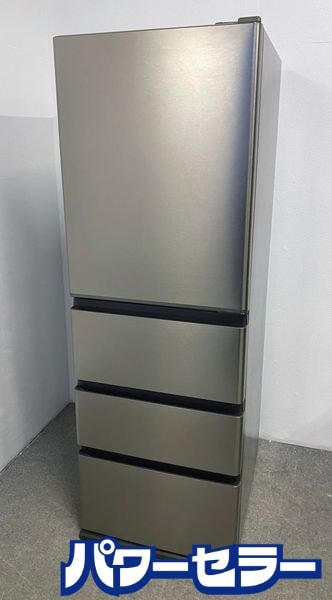 シルバー 4ドア冷蔵庫 大型　•中古　送料込み SHARP 冷蔵庫 シルバー 4月29日お渡し限定