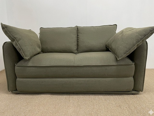 Koala認定中古品】コアラソファベッド CUSHY グリーンワトル 2人掛け