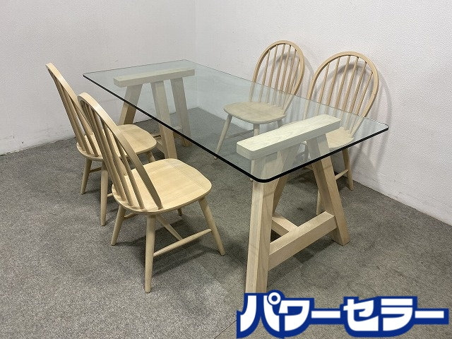 Francfranc/�ե��ե�� ���ե� ���饹ŷ�ĥ����˥󥰥ơ��֥� ��180�߱���85 ������4�ӥ��å� �Х륹 ��Ųȶ� ŹƬ���贿�� R10746