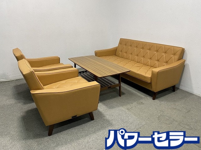 karimoku/����⥯60 ���ӡ�������3��������/1P����������2/��ӥ󥰥ơ��֥� ���å� ����ƥꥢ ���� ��Ųȶ� ŹƬ���贿�� R10956